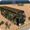 Militar Autobús Conduciendo Icon