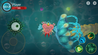 Mundo dos Micróbios: Evolução das Espécies Esporos screenshot 2