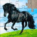 Horse Jigsaw Puzzles Game Kids Icon
