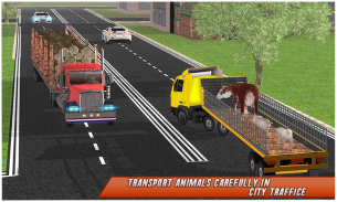 مزرعة الحيوانات شاحنة النقل screenshot 3