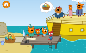 綺奇貓: 海上冒险！海上巡航和潜水游戏! 猫猫游戏同尋寶在基蒂冒險島! 冒险游戏! screenshot 2
