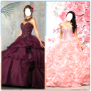 Princess Fashion Dress Montage Icon
