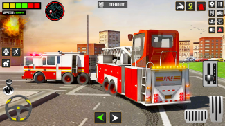 Tűz motor kamion vezetési sim screenshot 2