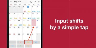 Shift Work Calendar screenshot 1