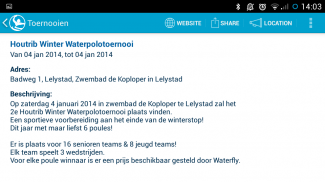 Waterpolo.nl screenshot 1