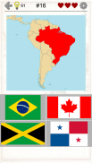 American Countries and Caribbean: Flags, Maps Quiz screenshot 0