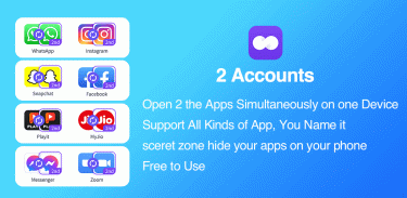 2अकाउंट्स - डुअल ऐप्स screenshot 2