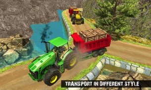 Real Tractor Cargo Transport : New Farming Game 3D screenshot 11