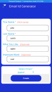 Email ID Generator Suggestions screenshot 0