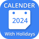 Calendar 2024 & Holidays Icon