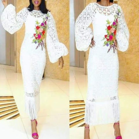 Ankara white shop lace dresses