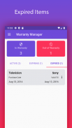 Warranty Manager screenshot 1