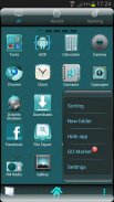 CYANOGEN GO Launcher EX Theme screenshot 1