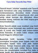 CARA SOLAT TERAWIH DAN WITIR RAMADHAN 2019 screenshot 1