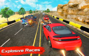 Crazy Death Car Race Shooting Games screenshot 2