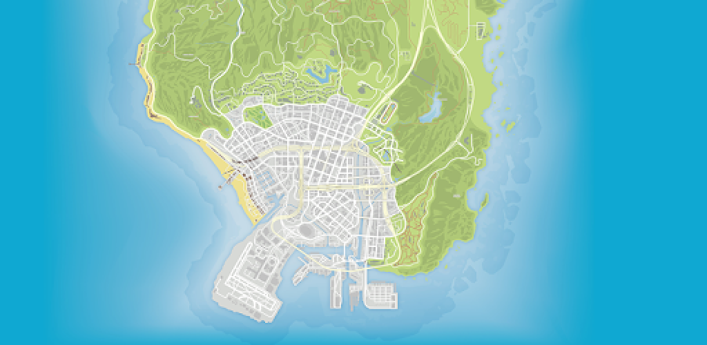 Mapa de satélite em 2K para GTA 5