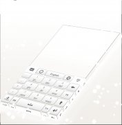 Tastatur für Android- Weiß screenshot 3