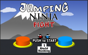 Jumping Ninja Fight : Two Player Game screenshot 0