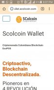 Wallet Scolcoin SCOL - Criptomoneda Colombiana POS screenshot 2