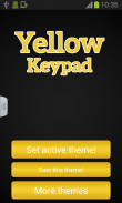 Yellow Keypad Theme 2017 screenshot 0