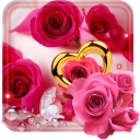 Roses Hearts HD live wallpaper