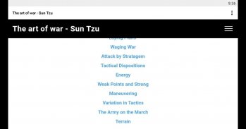 The art of war - Sun Tzu screenshot 1