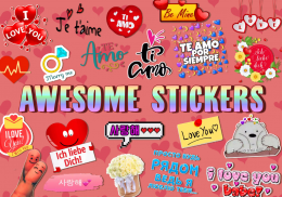 ANIMATED I LOVE YOU WAstickerApps Love and Hearts screenshot 0