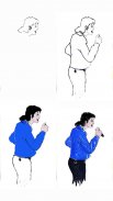 Easy how to draw a face of michael jackson anime screenshot 3