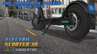 Simulador elétrico Scooter 3D screenshot 1