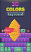 3D Colors GO Keyboard Theme screenshot 2