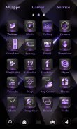 Black Purple GO Launcher Theme screenshot 2