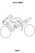 Draw Motorcycles: Sport screenshot 2