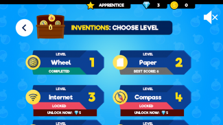 Discoveries & Inventions: Educational Quiz Game screenshot 1