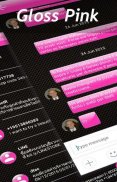 Gloss Pink SMS Mensajes screenshot 3