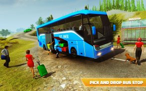 Offroad Bus Hill Driving Sim: Perlumbaan Bas screenshot 5