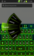 Color Keyboard Neon Green Free screenshot 2