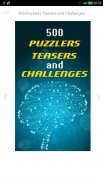 500 Puzzlers Teasers and Challenges screenshot 0