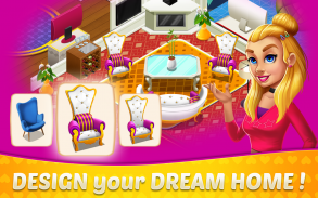 Manor Home Design & Mansion Decorating Games Match screenshot 2