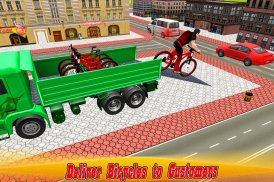 Simulatore di camion di trasporto BMX bicicletta screenshot 1