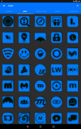 Blue and Black Icon Pack screenshot 4
