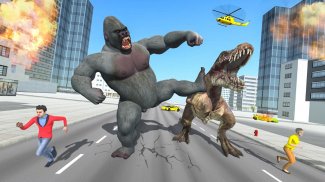 Monster Gorilla Game: City attack Gorilla Rampage screenshot 1
