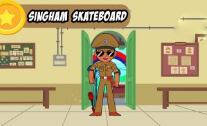 Subway Little Singham Skateboard 🛹 - Endless Run screenshot 0