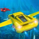 Underwater Flying Car Stunt