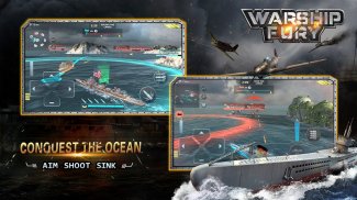 Warship Fury-El juego de batalla naval perfecto screenshot 5