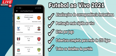 Aplicativo de futebol ao vivo: estatística ao vivo screenshot 3
