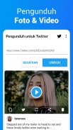 Pengunduh untuk Twitter - Unduh Video Tweet screenshot 1