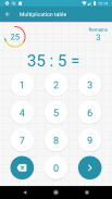 Table de multiplication screenshot 1