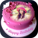 Name Photo On Birthday Cake Icon