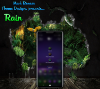 Rain Theme for LG G8, V40, V50 V60 UX9 screenshot 1