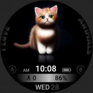 Cat Animal Watch Face VS43 screenshot 7